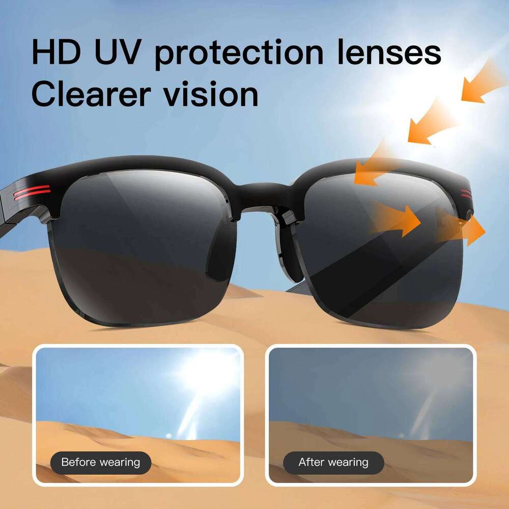 Famous Brand New Bluetooth Smart Glasses Camera Photo Recording For Music Call Sports Travel Drive Business Sunglasses Men Women
