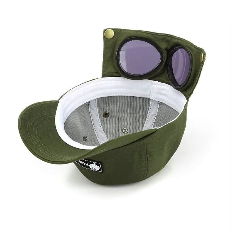 Aviator Hat Summer Personality Glasses Baseball Female Unisex Sunglasses Male Baseballcap Boys Cap ddmythur