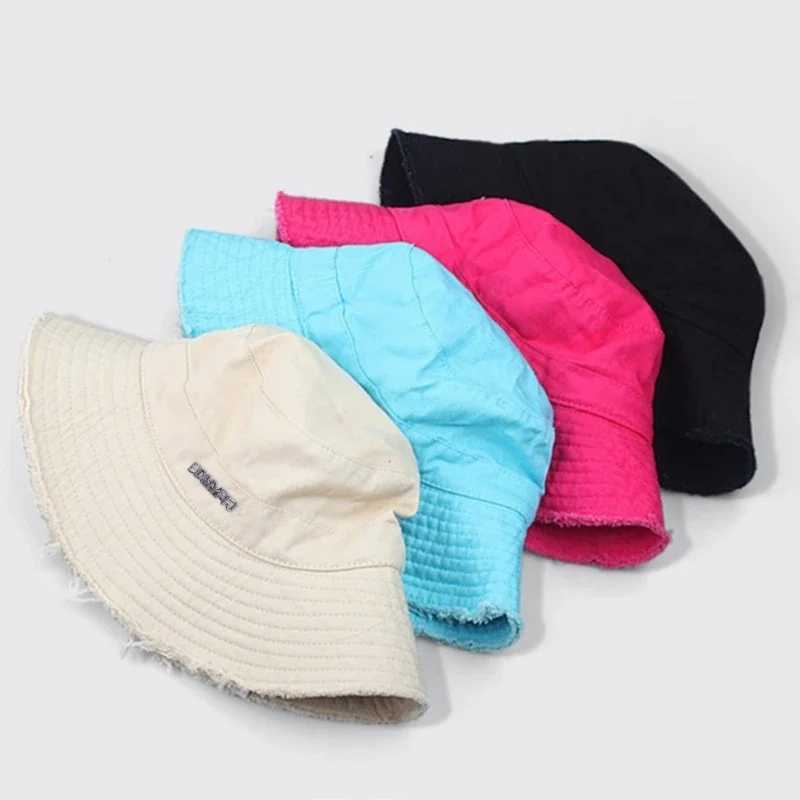 2025 New Fisherman Cap Korean Version Bowl Cap with Letters Sponge Metal Spring and Autumn Casual Multifunctional Sun Protection Y250707