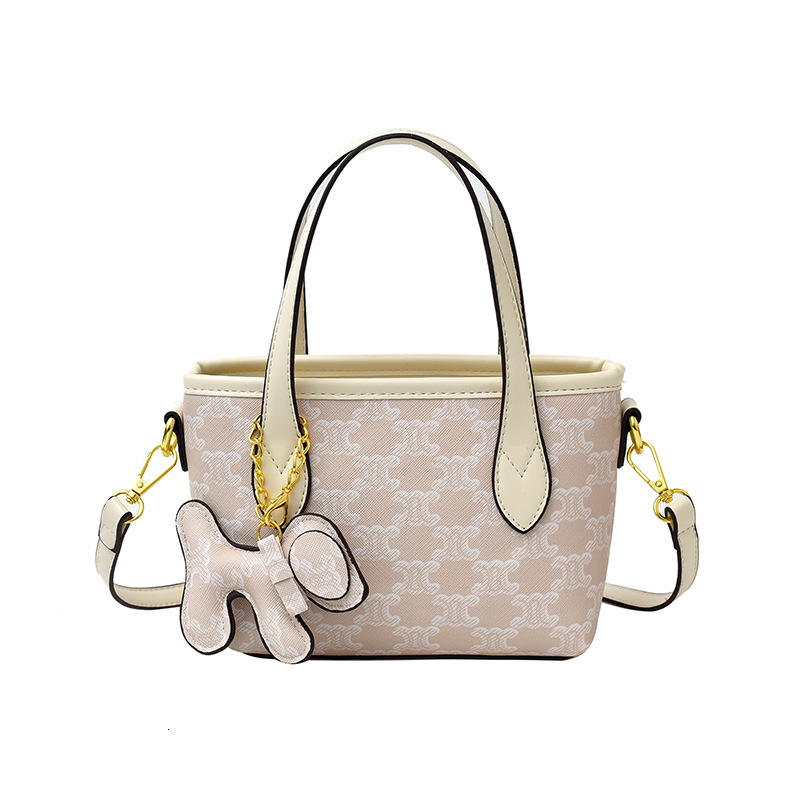 Designer High-End Feel for Women 2025 New Printed Basket Versatile Fashion Elegant Ladies Shoulder Crossbody Light Luxury Women's Bag
