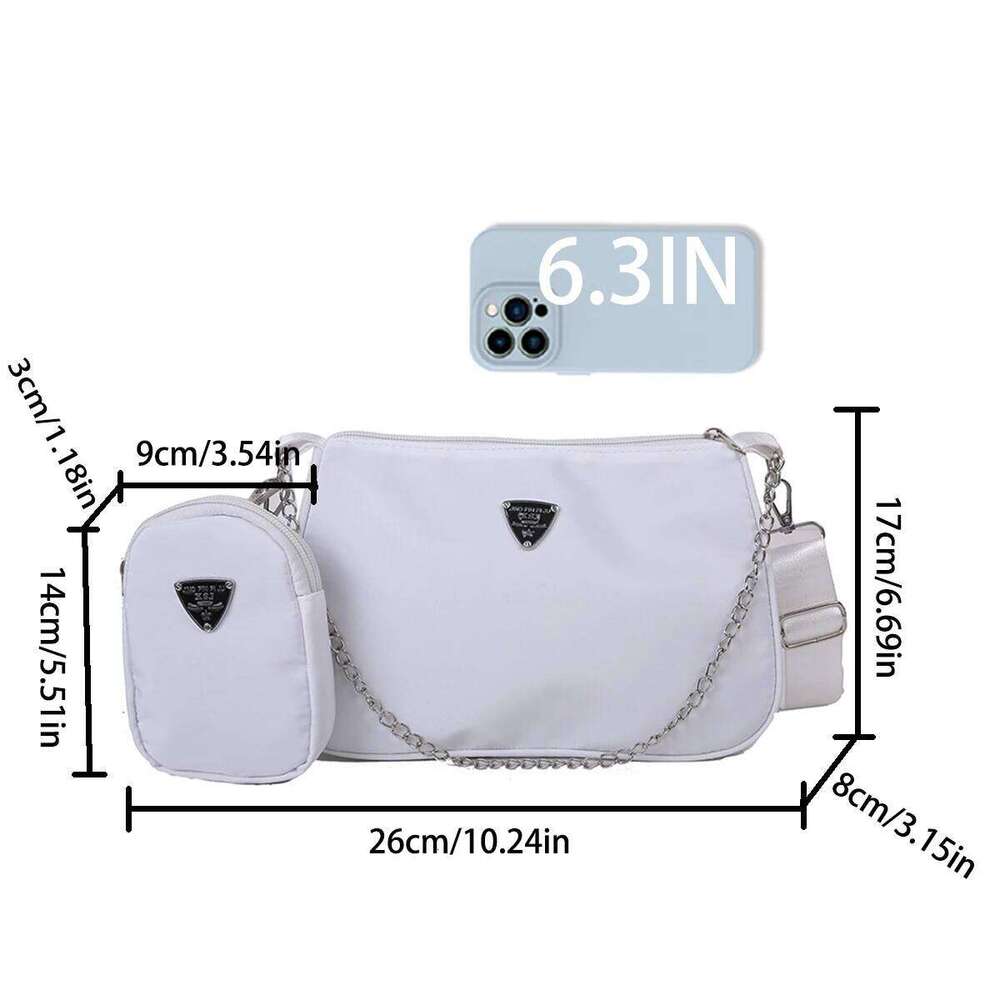 Nylon Crossbody For Women Fashion Portable Casual Underarm Students Cross Body Bag