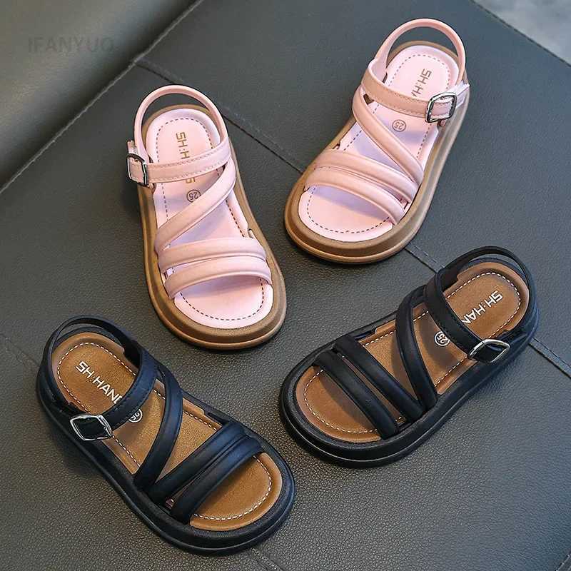1-10Y Baby Girls Sandals Summer Childrens New Cool Fashion Princess Cute Versatile Shoes for Students Flat Sandals Casual Shoes z250708HCZ4