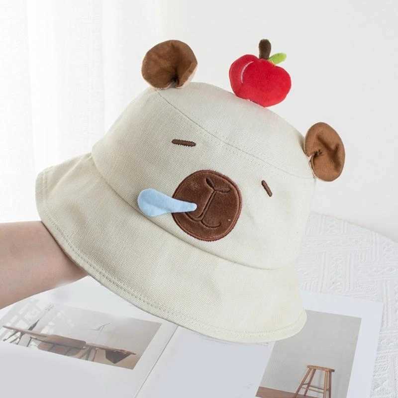 2025 New Spring Men Women Bucket Hat Creative Capybara Pattern Sun Protective Caps for Outdoor Daily Travel Photography Headwear Y250707