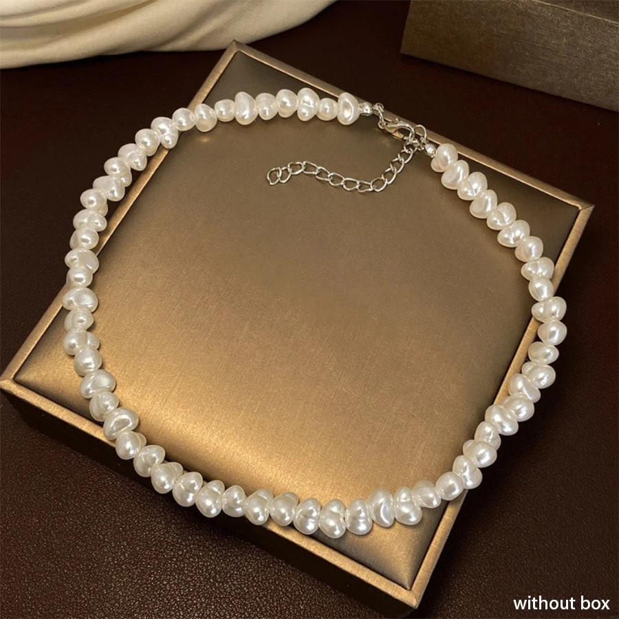 Jewelry Trendy Irregular Pearl Necklace Temperament Simple Handmade Strand Bead For Men Gift 250704