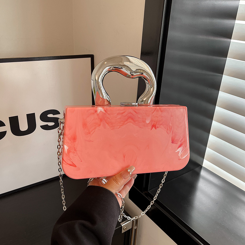 European and American new acrylic personalized shiny spicy girl shoulder trend bag designer bag trend multifunctional women s crossbody bag