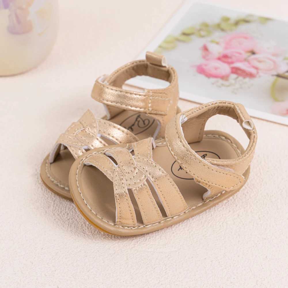 Meckior Summer New Baby Boy Girl Sandals Baby Shoes PU Anti-Slip Soft Rubber Sole Newborns First Walkers Beach Infant Sandals R250707
