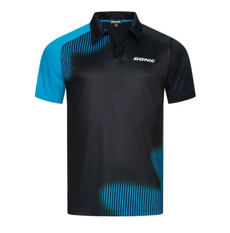DONIC Table Tennis Shirt Mens and Womens Short Sleeved Polo Shirt Summer Table Tennis Pullover Casual Quick Drying Sport Shirt Y250707 Y250707