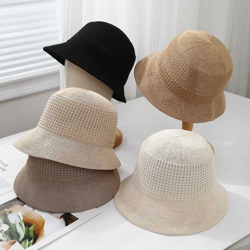 Womens Summer Bucket Hat Sun Protection Wide Brim Lightweight Breathable Foldable Fisherman Cap For Beach Outdoor Travel Y250707