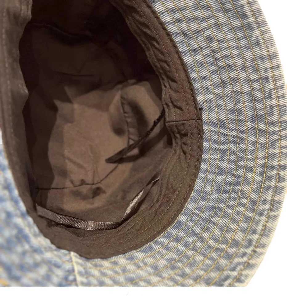 Washed Denim Embroidery Letter Fisherman Hat Children Spring Summer Jeans Korean New Bucket Hat Luxury Brand Sun Hat Cap Y250707