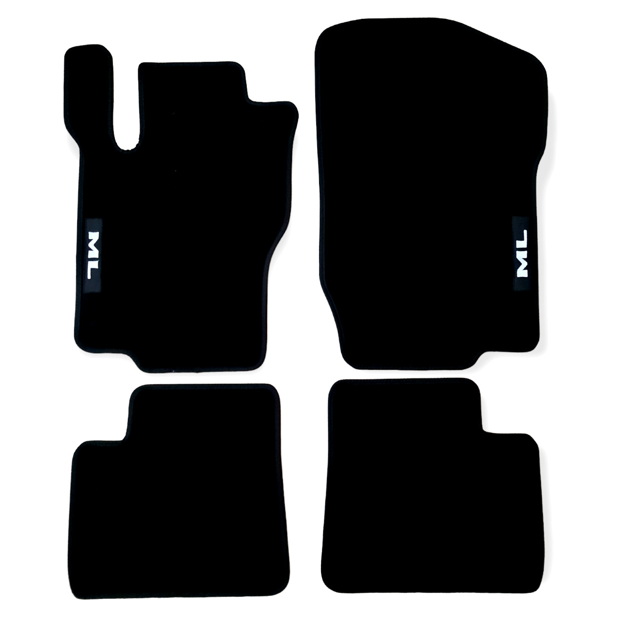 Car Floor Mats Velour For Mercedes ML W164 Auto Liners Waterproof Black Carpet