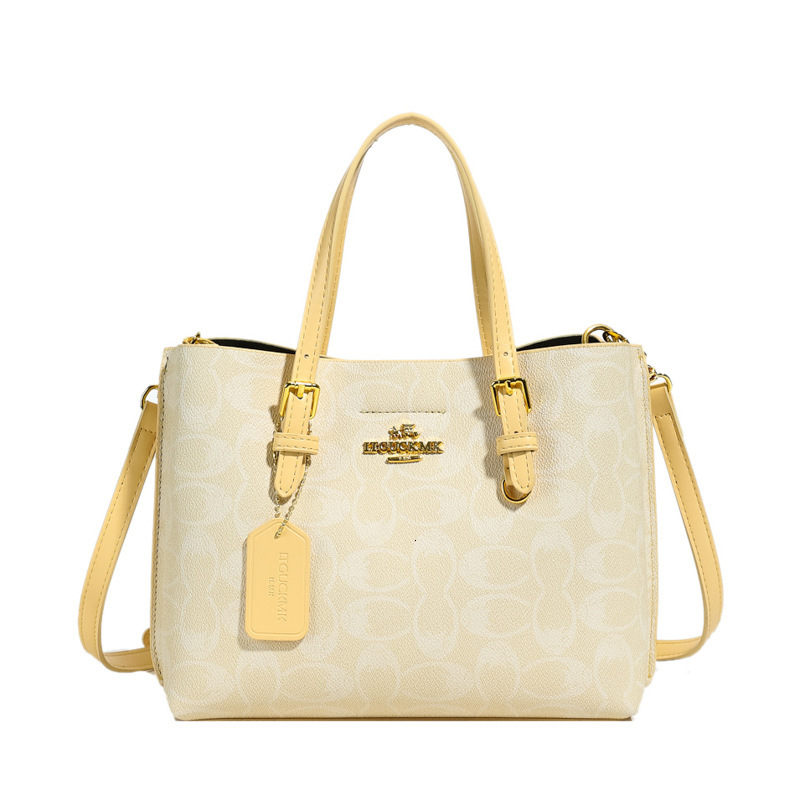 Designer 2025 New Fashion Printed Large Capacity Versatile Elegant Commuter Tote Shoulder Crossbody Light Luxury Women's Bag