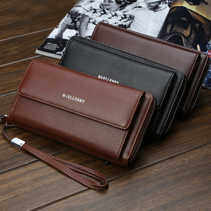 Designer New Long Trendy Brand Multifunctional Large Capacity High-end Wallet Clutch Men's Light Luxury Women's Bag
