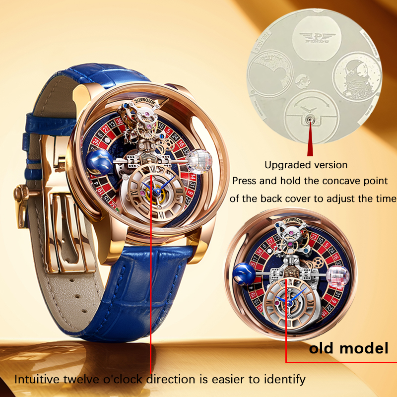 Russian Roulette Celestial Series Quartz Watch Men's Astronomical Casino Las Vegas Men's Watch