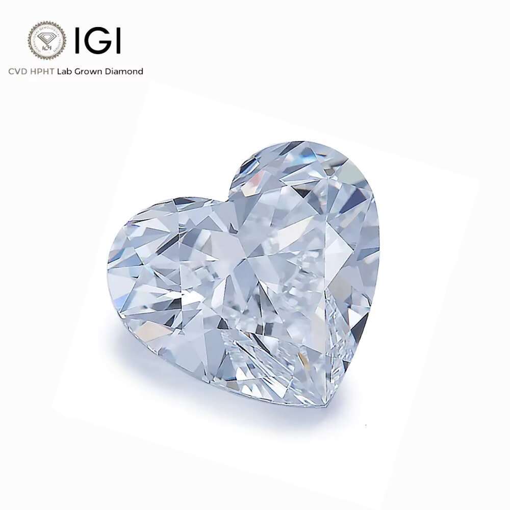 SPEEDIN Wholesale 1ct2ct3ct4ct5ct DEFG Color VVS2 Heart Cut Shape Customization CVD IGI Certified Loose Lab Grown Diamods