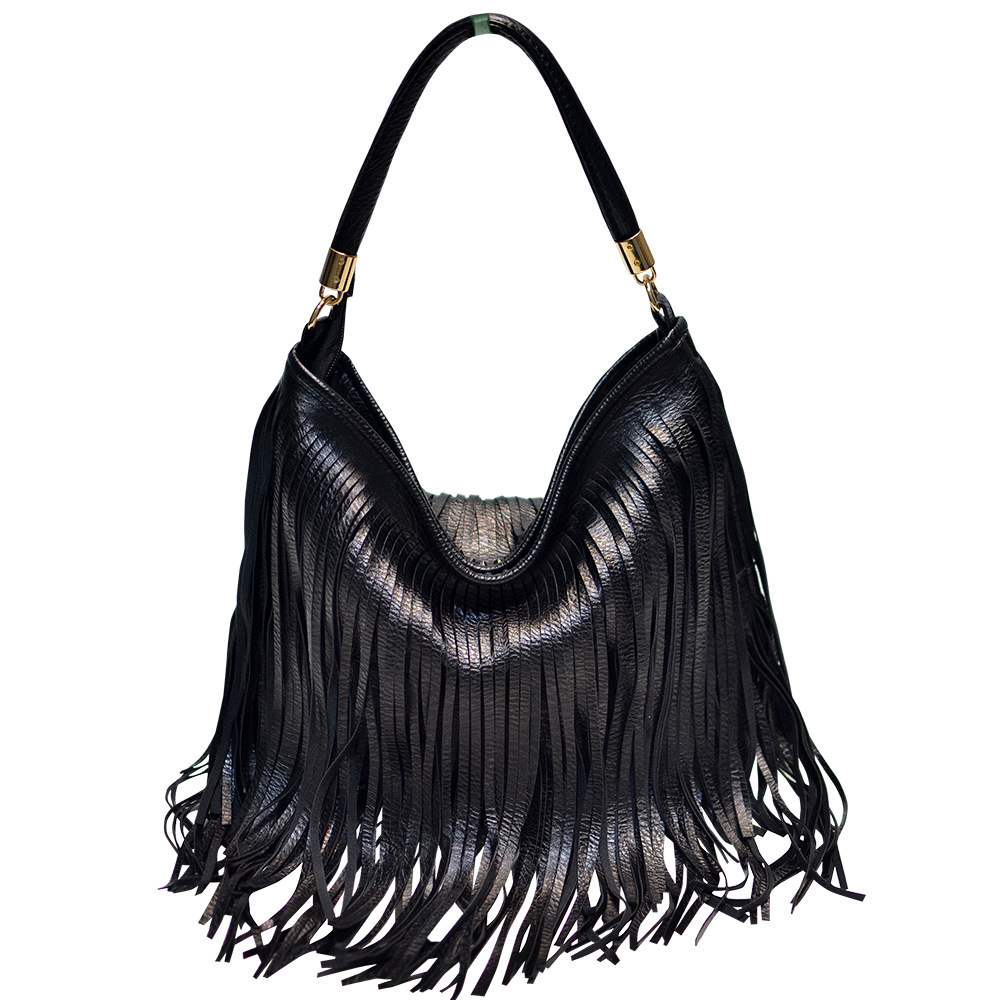 Tassel Bag Women's Handbag Soft Leather Messenger Bag