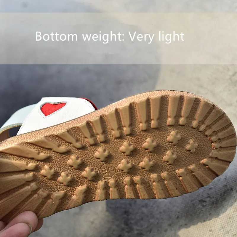 New Childrens Sandals Fashion Genuine Leather Mixed Color Princess Shoes Party Show Girls Sandals Size 26-36 R250707