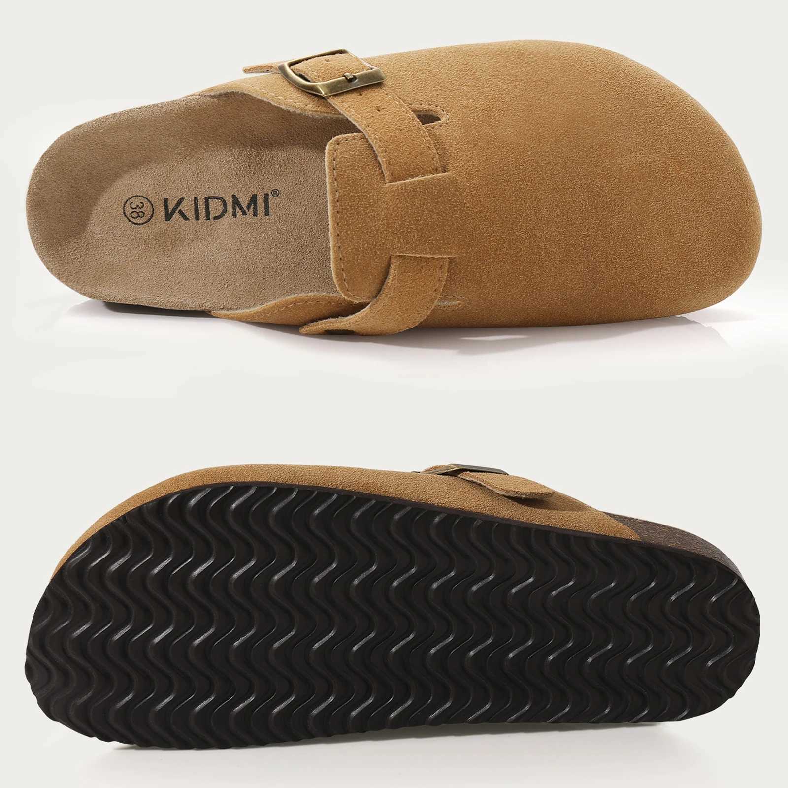Shevalues Cork Suede Clogs for Women Cork Slippers Summer Cork Sandals Fashion Beach Slides Classic Mules Men Clogs Baotou Shoes z2507086BLC