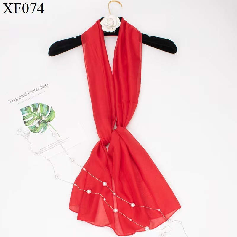 K1274 Pure color chiffon scarf for women Dance catwalk scarf Square dance scarf decorative scarf wholesale