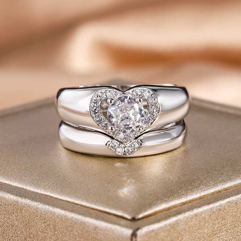 2024 New Trend S925 Silver Round Bright Zircon Ring For Women Single Engagement Wedding Christmas Gift Elegant Jewelry XJ250707