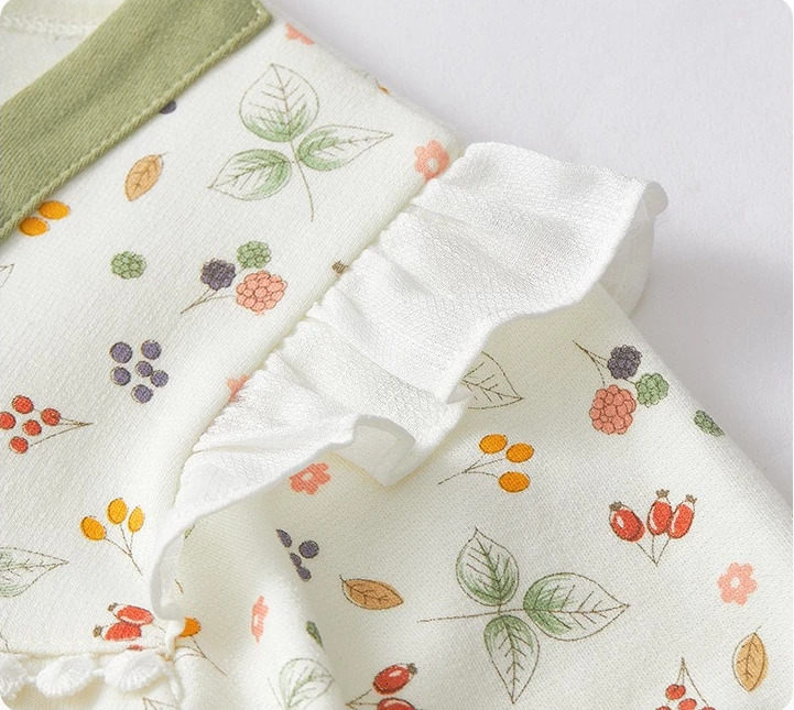 Baby Rompers Comfortable Cotton Onesie Pastoral Style Small Floral Crawling Clothes Outer Wear Small Square Collar Fashionable 250707