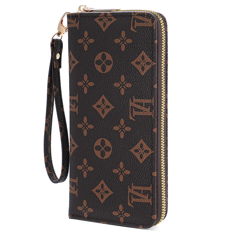 Designer Wallet Women's Long Wallet Organizer - Large Capacity Monogram Clutch with Phone Pocket & Coin Purse