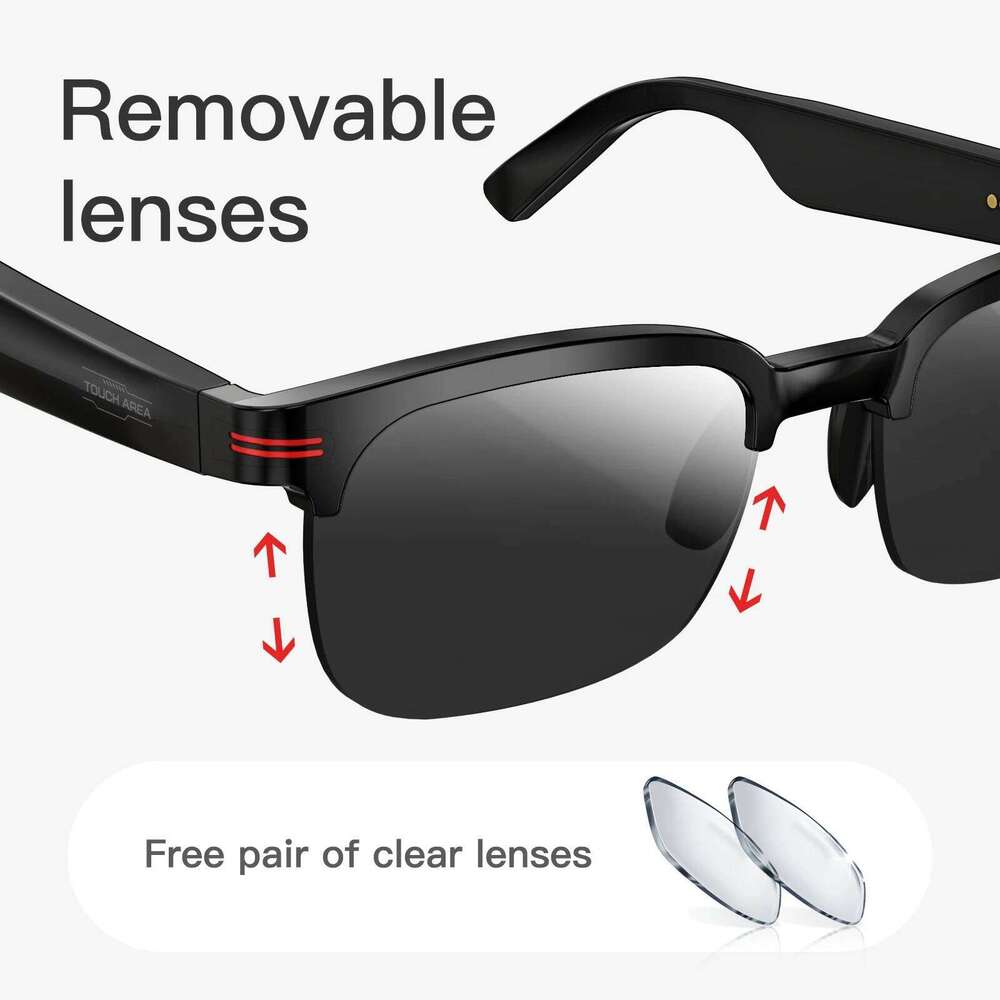Famous Brand New Bluetooth Smart Glasses Camera Photo Recording For Music Call Sports Travel Drive Business Sunglasses Men Women