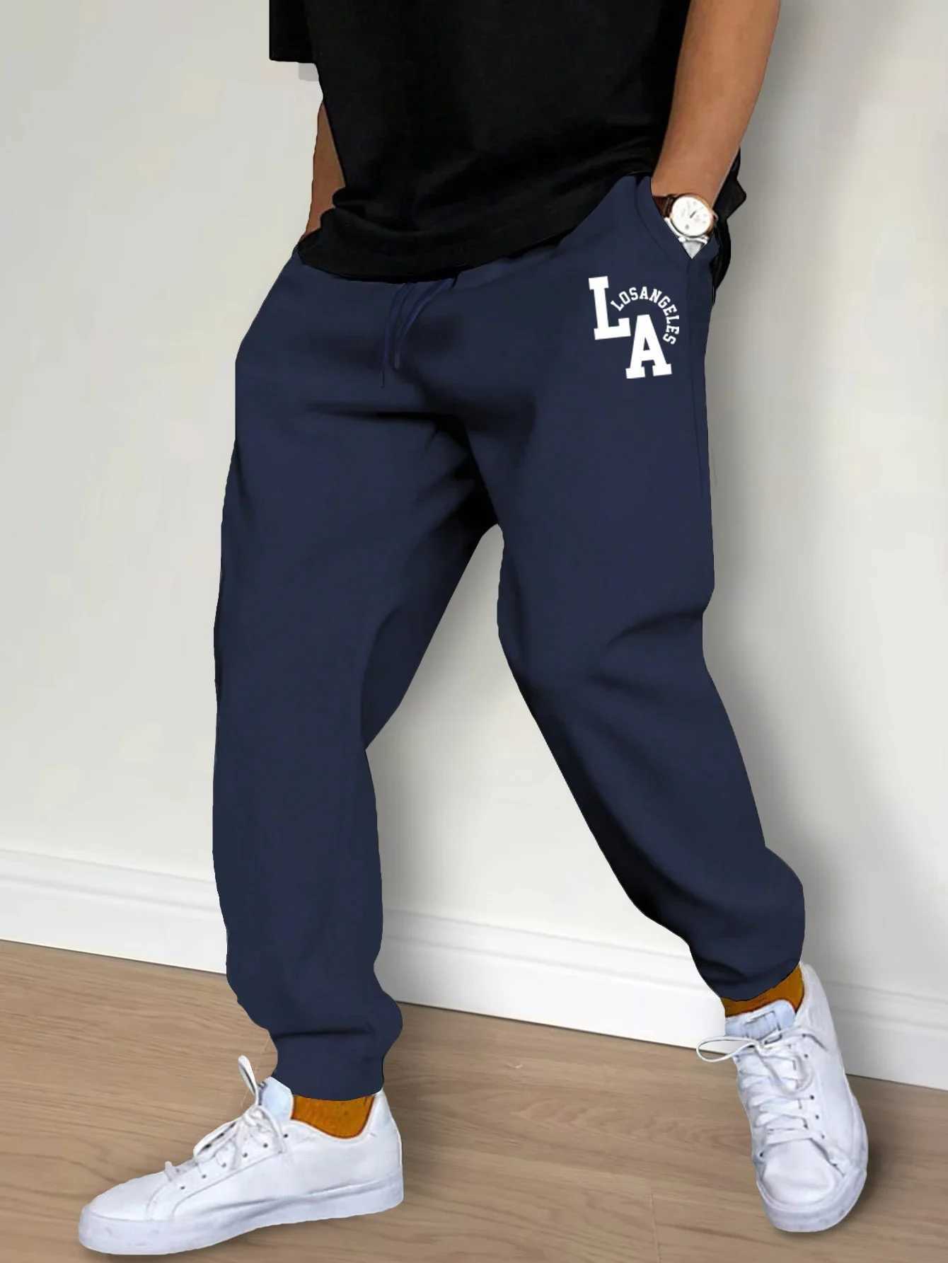 Mens Casual Pants Fashion Drawstring Casual Pants Joggers Workout Running Gym Fitness Sports Trousers Streetwear Trousers S-3XL z250705E1UV