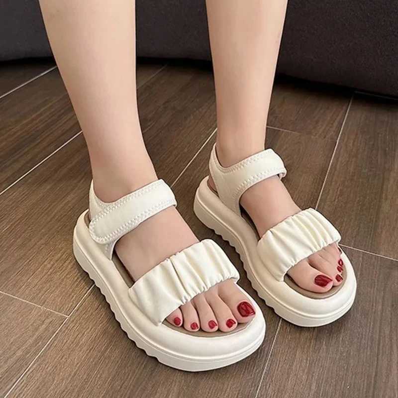 Summer Fashionable Casual and Comfortable Girls Elegant and Cute Open-toe Wear-resistant Beach Thick-soled Non-slip Sandals z250708SE8A