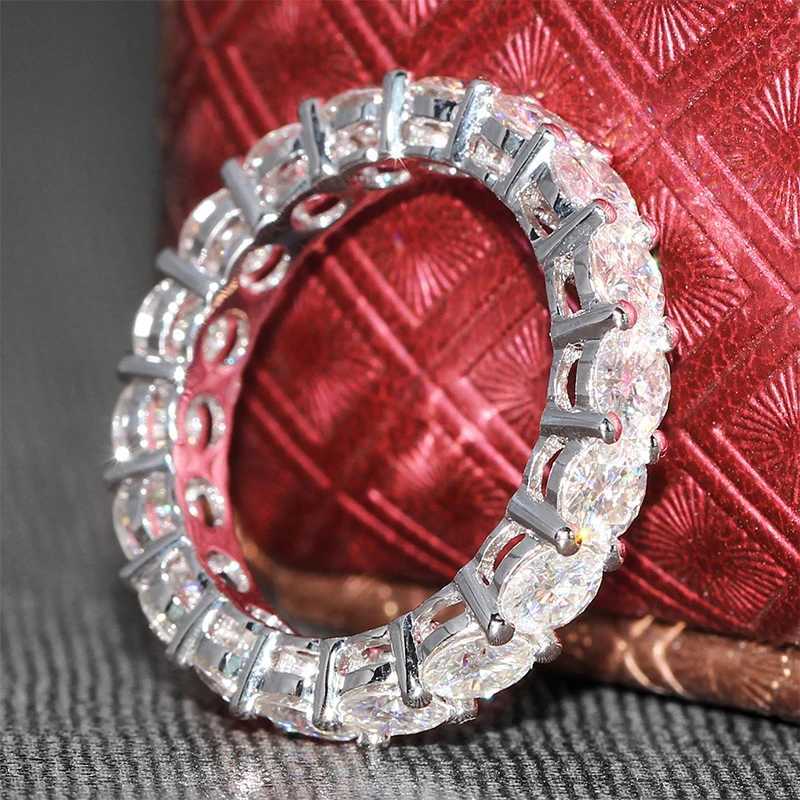 eternyti 925 Sterling Silver Engagement Wedding Band Rings Sets For Women Bridal Princess Cut Diamond Promise Party Jewelry Gift XJ250707