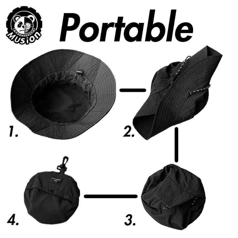 Waterproof Bucket Hat for Women Men Rain Hat UPF 50+ Wide Brim Boonie Sun Hat Foldable Summer Floppy Beach Fishing Safari Hat Y250707