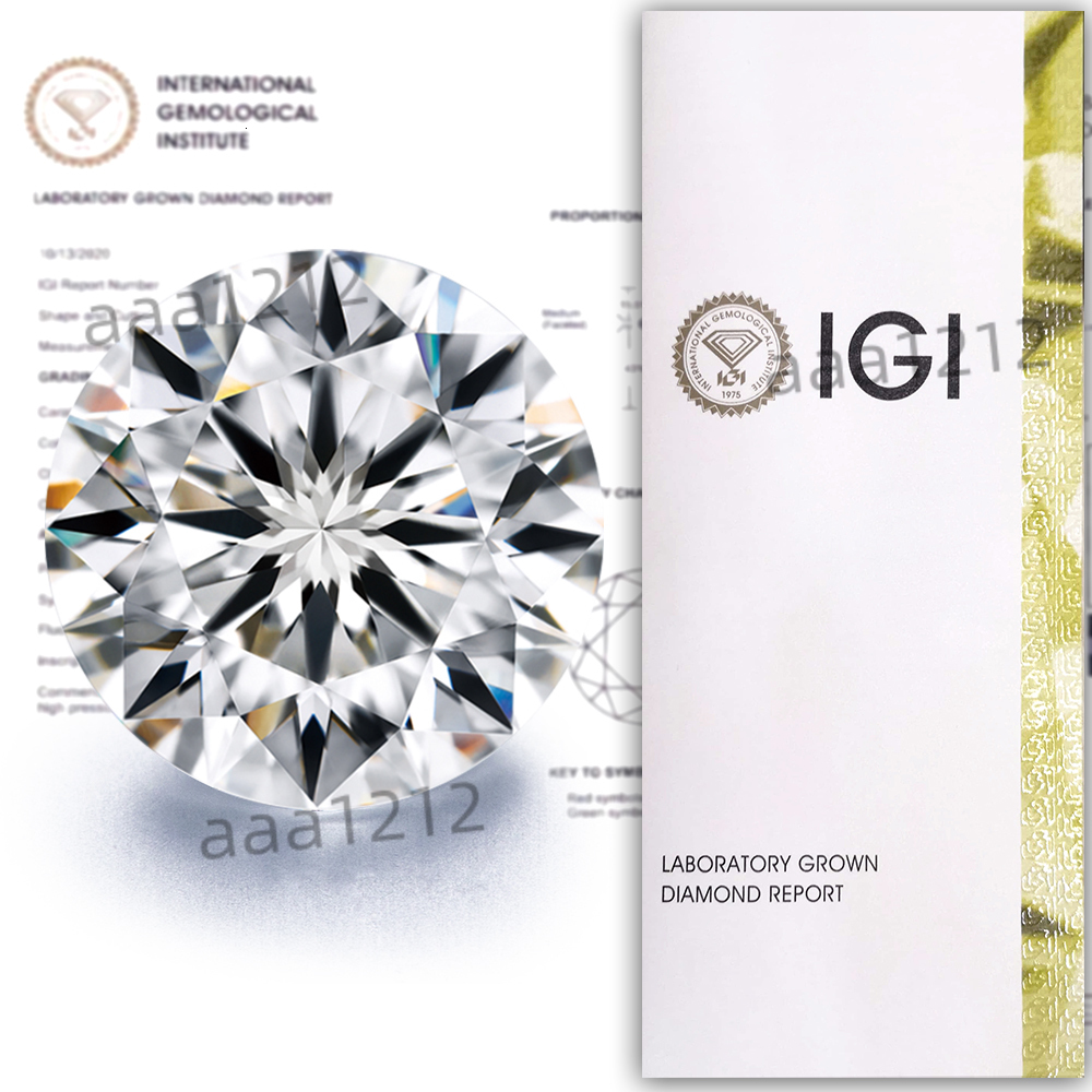 International Igi Gia Certificate 1Ct 1.5Ct 2Ct 3Ct 4Ct 5Ct Wholesale Excellent Cut Lab Diamond Loose Hpht Cvd Lab Grown Diamond