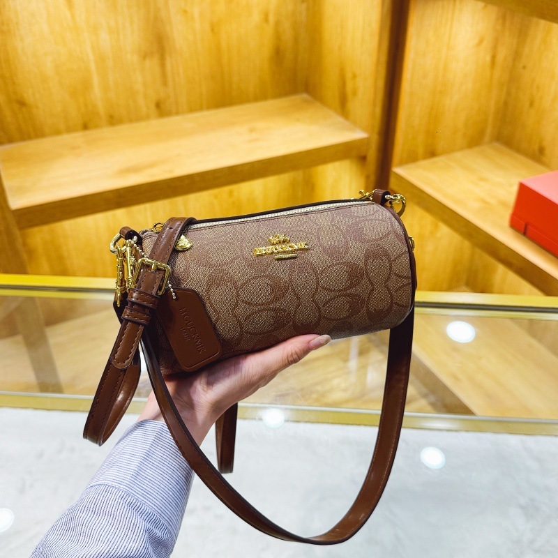 Designer High-End Feel for Women 2025 New Printed Crossbody French Style Shoulder Light Luxury Women's Bag