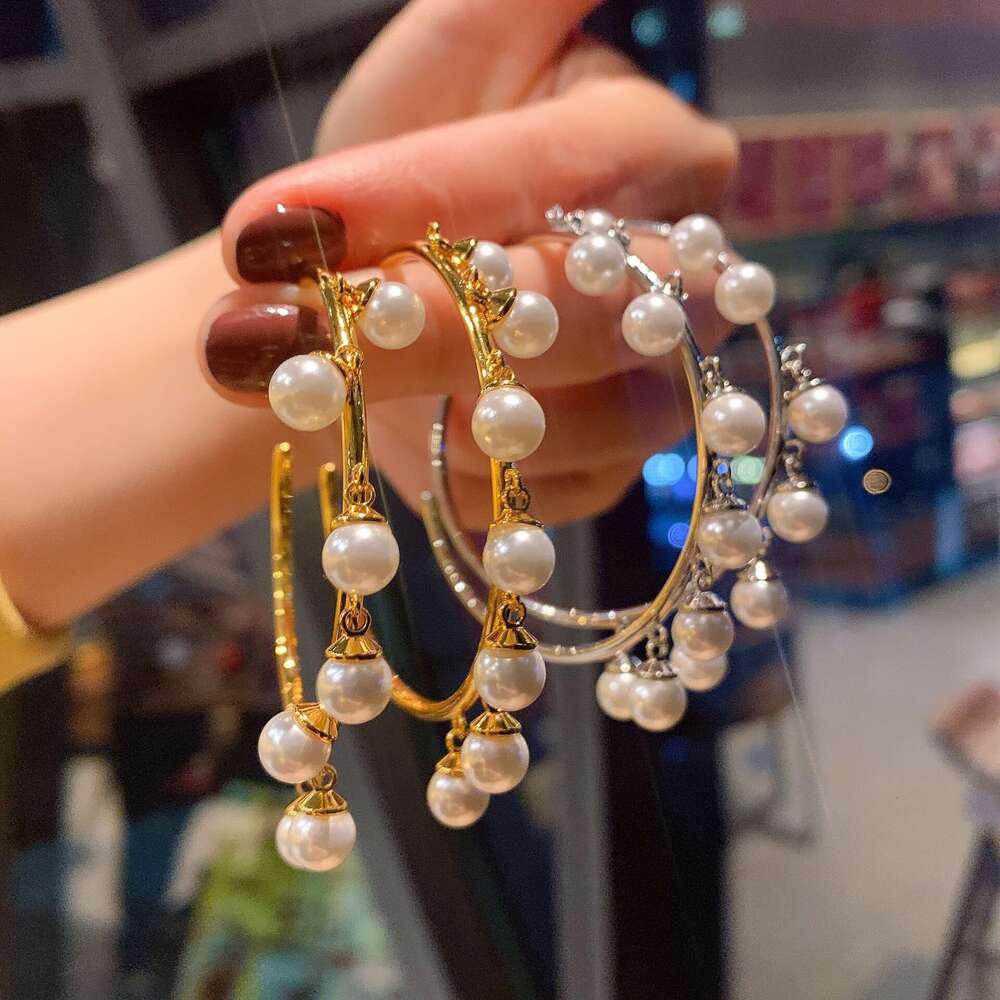 Tiktok Live New Australian Large Pearl For Women Mother-Of-Pearl Earrings 629