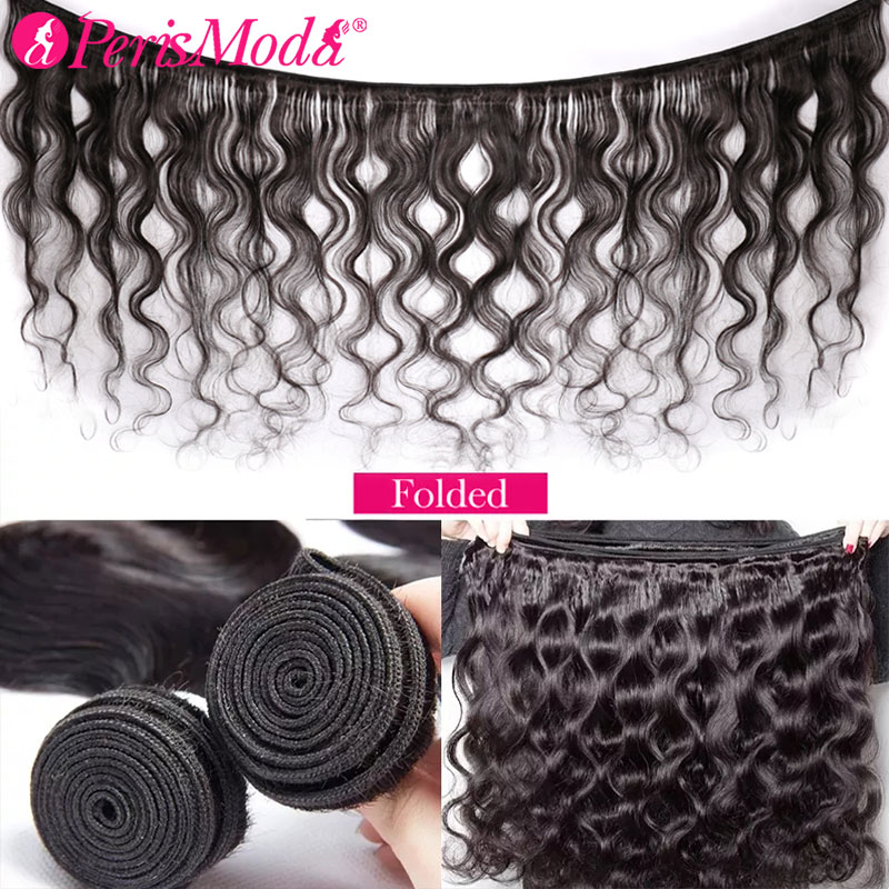 PerisModa Body Wave Bundles Human Hair Brazilian Weaving Natural Black 3 4 Bundles Deal Virgin Hair 30 Inch Raw Hair Extensions