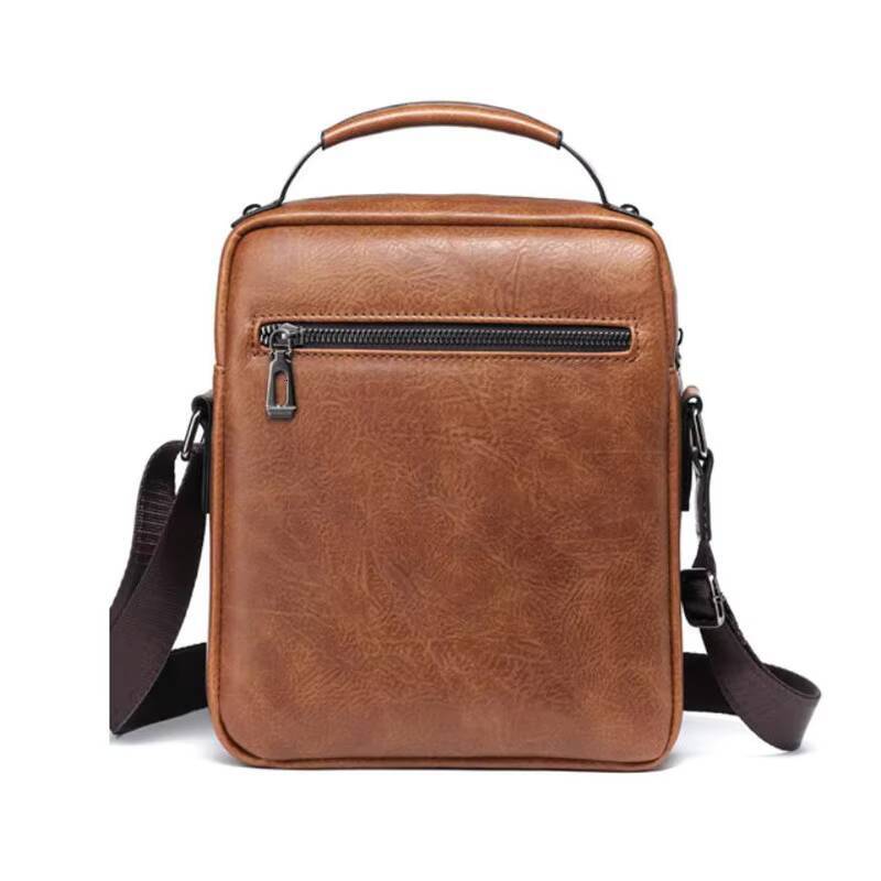 Mens Durable Shoulder Bag High Quality Leather Cross Body Sling Bags Travel Crossbody Fashion Pack for Male ddmynov