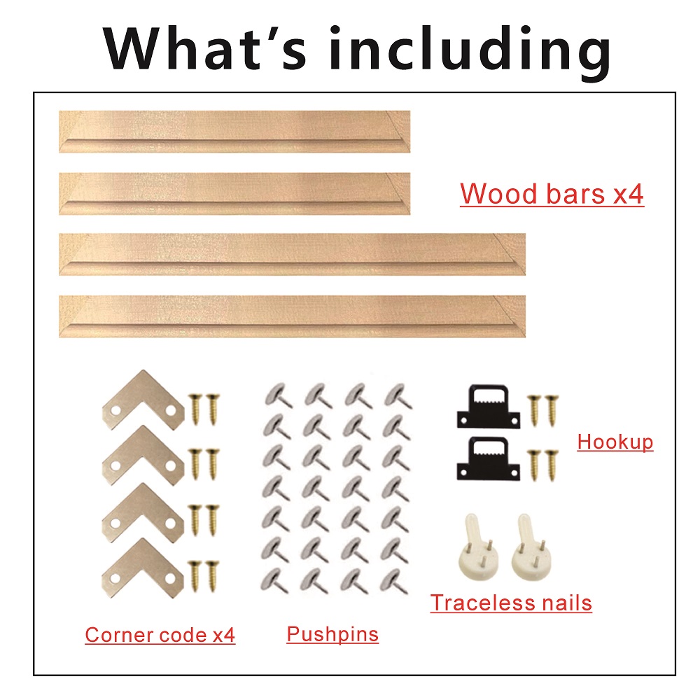 30x40 40x50 Bars for Canvas Paintings Large Size Photo Kit DIY Diamond Painting Wall Wood Picture Frame H260306