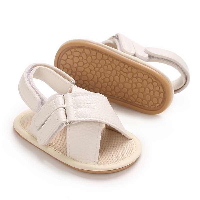 HAIZHIW Rubber Soft Sole Non-Slip Solid Color Toddler First Walker Baby Crib Newborn Baby Summer Sandals Infant Boy Girl Shoes R250707