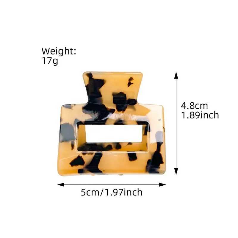 Korean Luxury Acetic Acid Fashion Simple Hair Clip Claw Clamp French Retro Hair Shark Clip Hair Accessories Y250707
