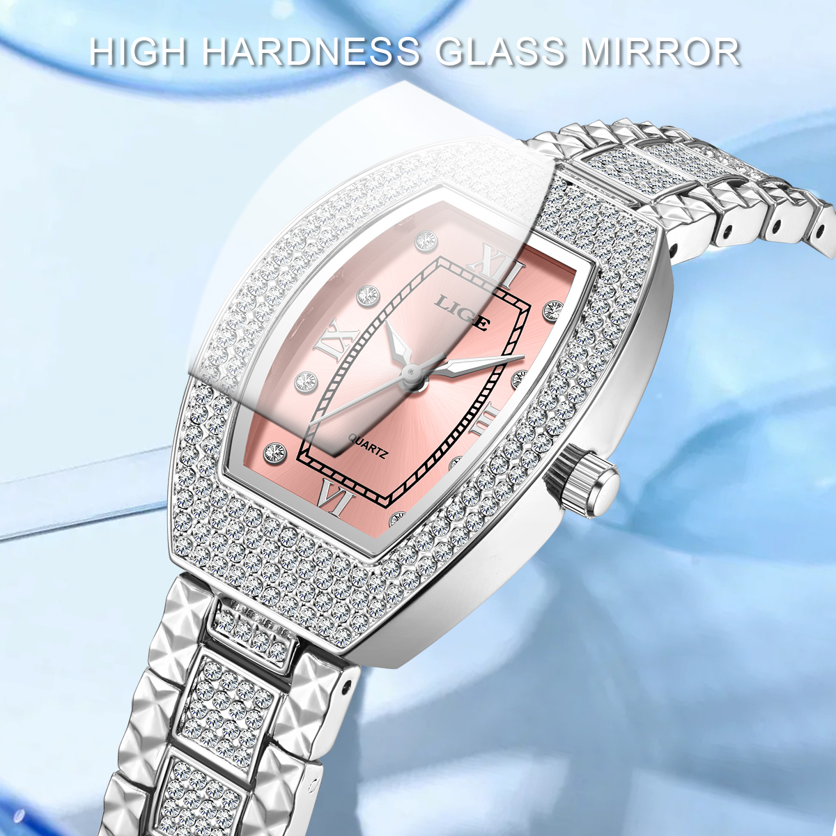 2025 Fashion Ladies Latest Waterproof Casual Clock Quartz Diamond Watch
