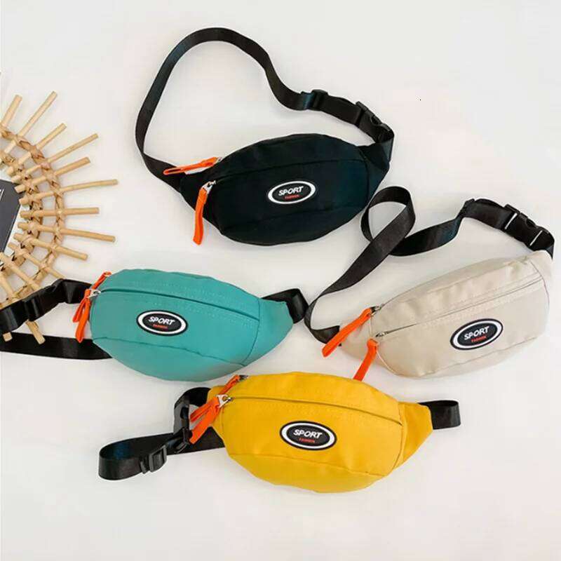 Cute Children Waist High Quality Canvas Belt Bags Designer Crossbody Chest Bag Female Solid Fanny Pack Hip Purse