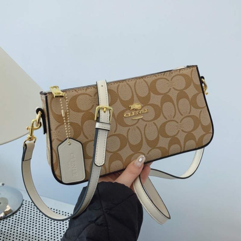 Designer 2025 New Trendy High-Quality Mahjong Underarm Versatile Fashion Soft Leather Shoulder Crossbody Light Luxury Women's Bag