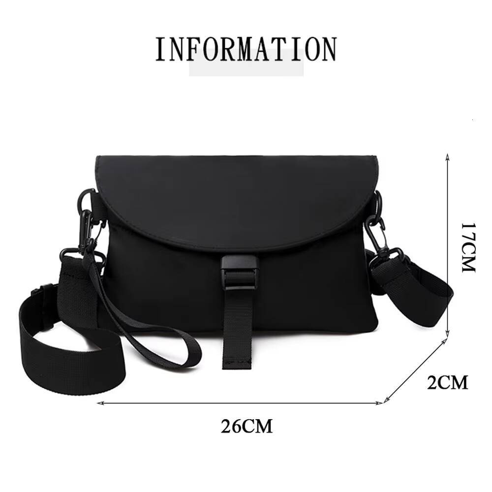 Men Nylon Chest Pack Cellphone Pouch Outdoor Sports Cross-body Casual Running Cycling Sling Bag ddmynov