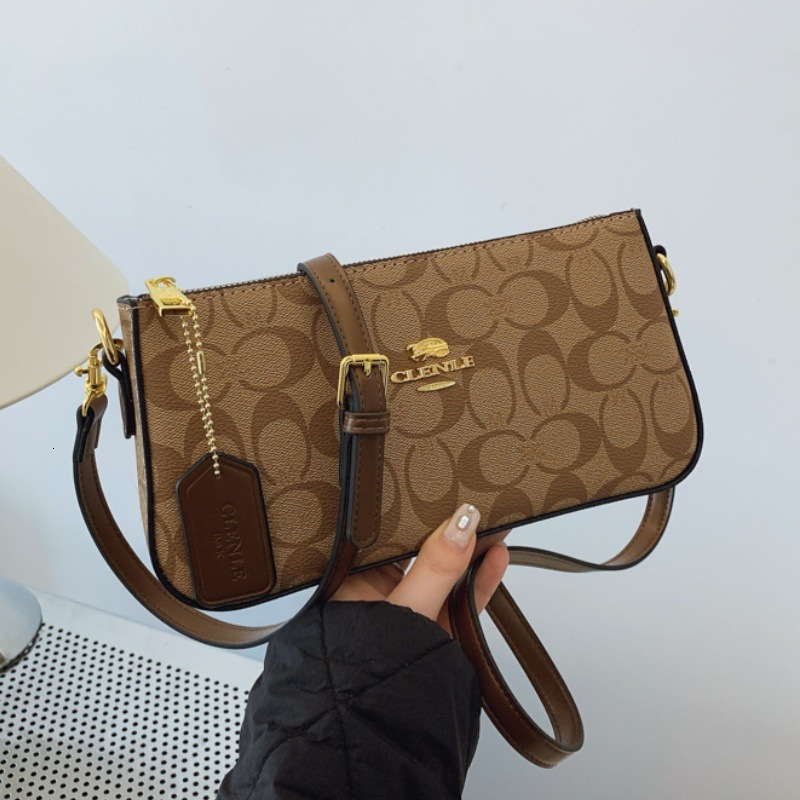 Designer 2025 New Trendy High-Quality Mahjong Underarm Versatile Fashion Soft Leather Shoulder Crossbody Light Luxury Women's Bag