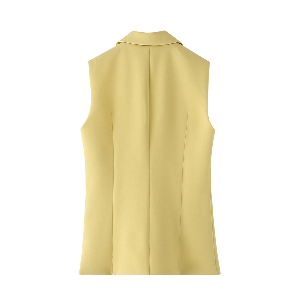 PB ZA Womens Fashion 2025 Summer New Fashionable Elegant Versatile Slim Fit Sleeveless Blazer Vest 210507