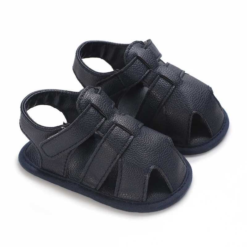 Baby Boys Breathable Anti-Slip Sandals Toddler Soft Soled Solid Print First Walkers 0-18 Months R250707