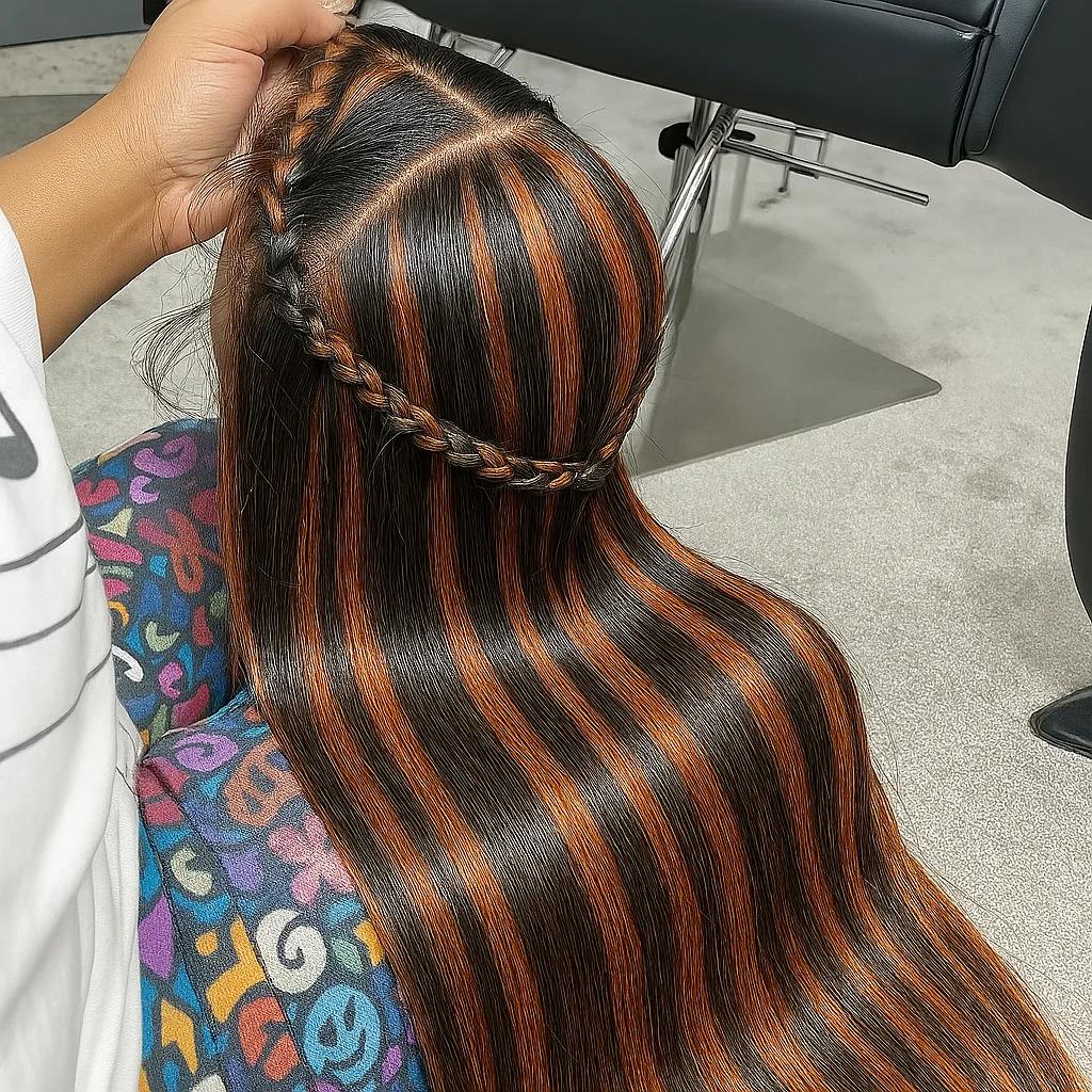1B/30 Highlight Omber Brown Colored Wigs Human Hair 30 40 Inch High Density 13x4 Bone Straight Hd Lace Front Wig Human Hair On Sale Synthetic For Wome