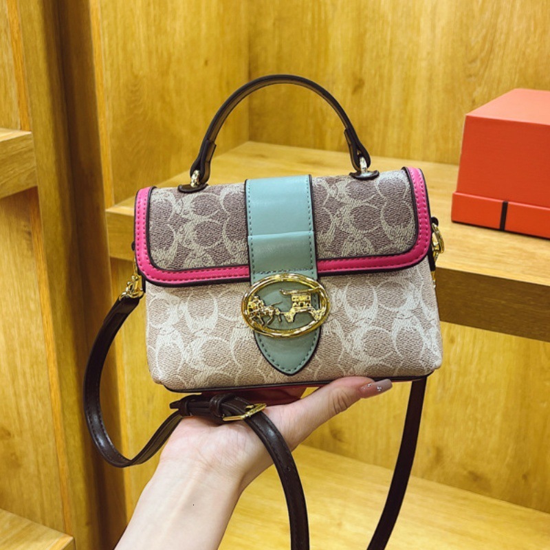 Designer French Niche for Women 2025 New Fashion Printed Shoulder Handheld Small Square Light Luxury Women's Bag