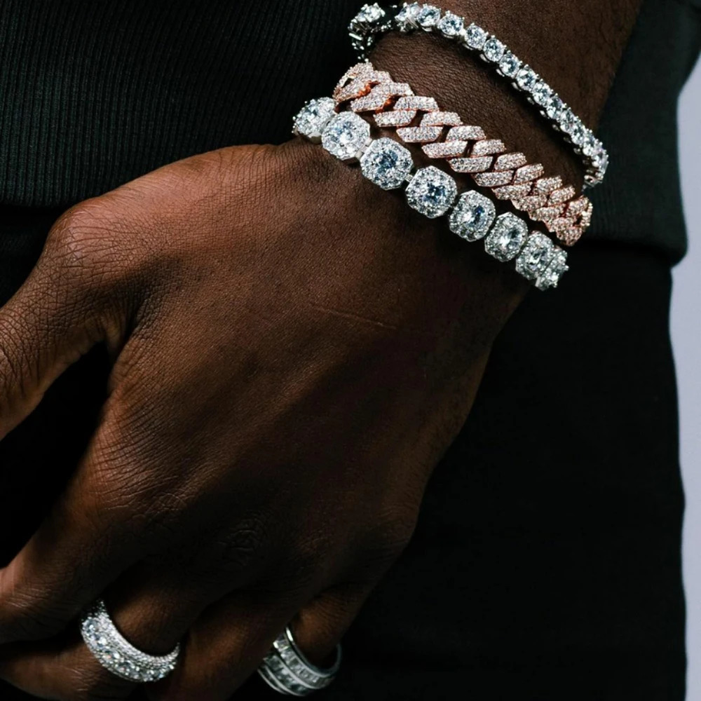 Hip Hop Jewelry Cubic Zirconia Iced Out Tennis Chain Iced Out 18k Gold Plated Bling Necklace For Women Free Custom Laser 250702
