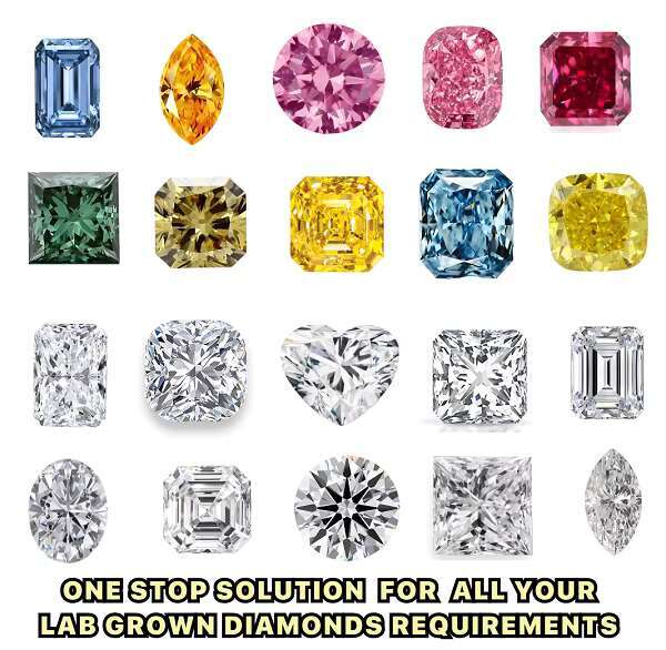 High Quality Lab diamond gia certified high quality lab grown diamond loose diamonds jewelry Cocktail Ring For Women