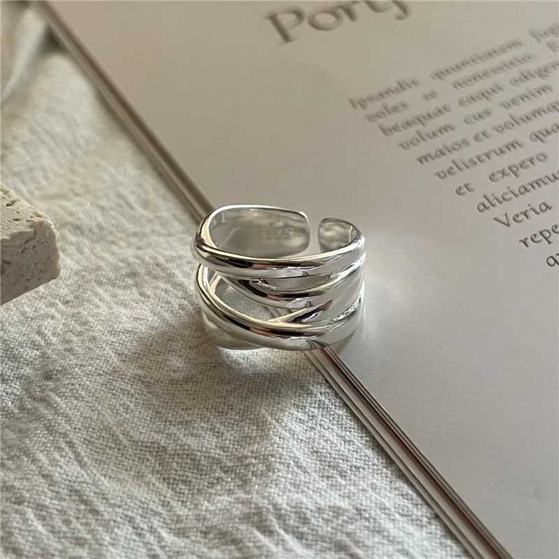 925 Sterling Silver Rings for Women Men Couple Minimalist Handmade Simple Interware Ring Party Jewelry Gift Prevent Allergies XJ250707
